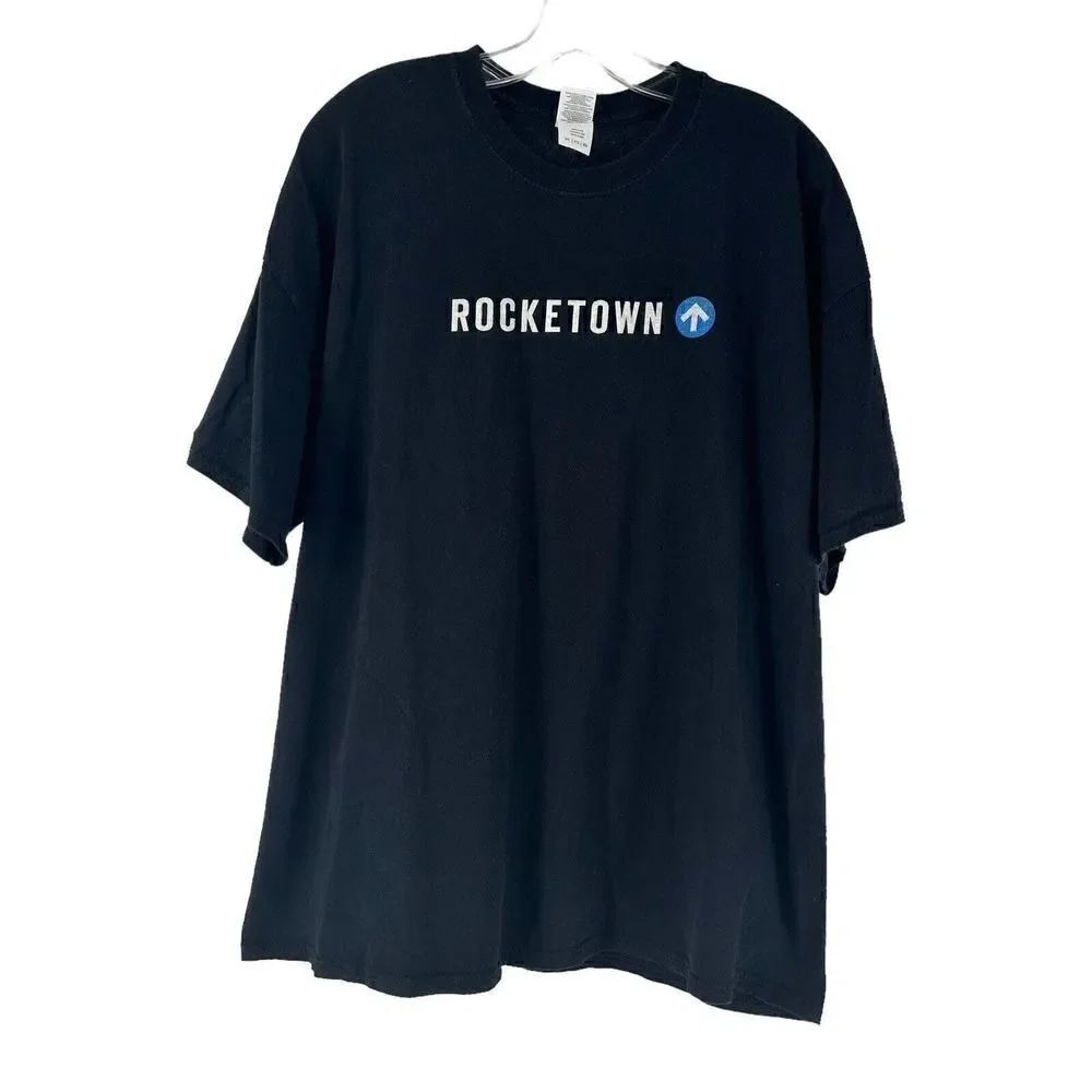 Rocketown Skatepark T Shirt Mens Size 2XL Black Short Sleeve Nashville TN Music